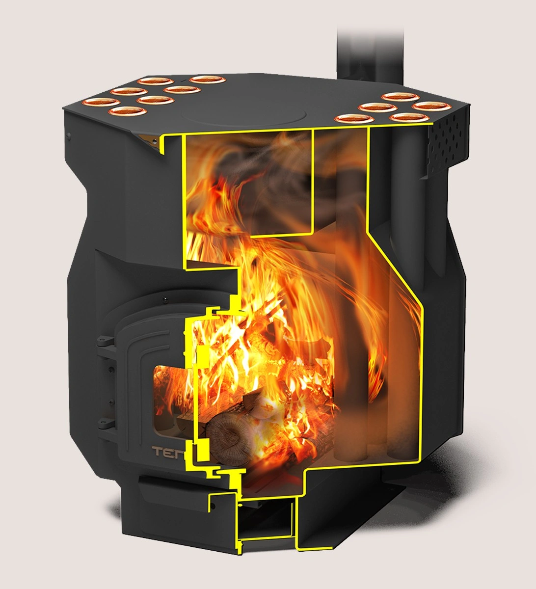 Дачная печь ТОП-драйв-250 - Теплодар